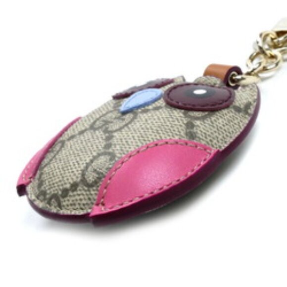 GUCCI Owl Shape Bag Charm Keychain Multicolor 821813 9AAGU 8075 - NWOT - Picture 3 of 9